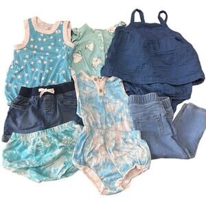 Toddler Girl's Summer Clothes Lot - 18 Months - 8 Pieces EUC